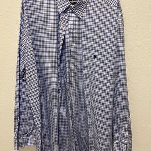 Men's Blue Checkered Shirt